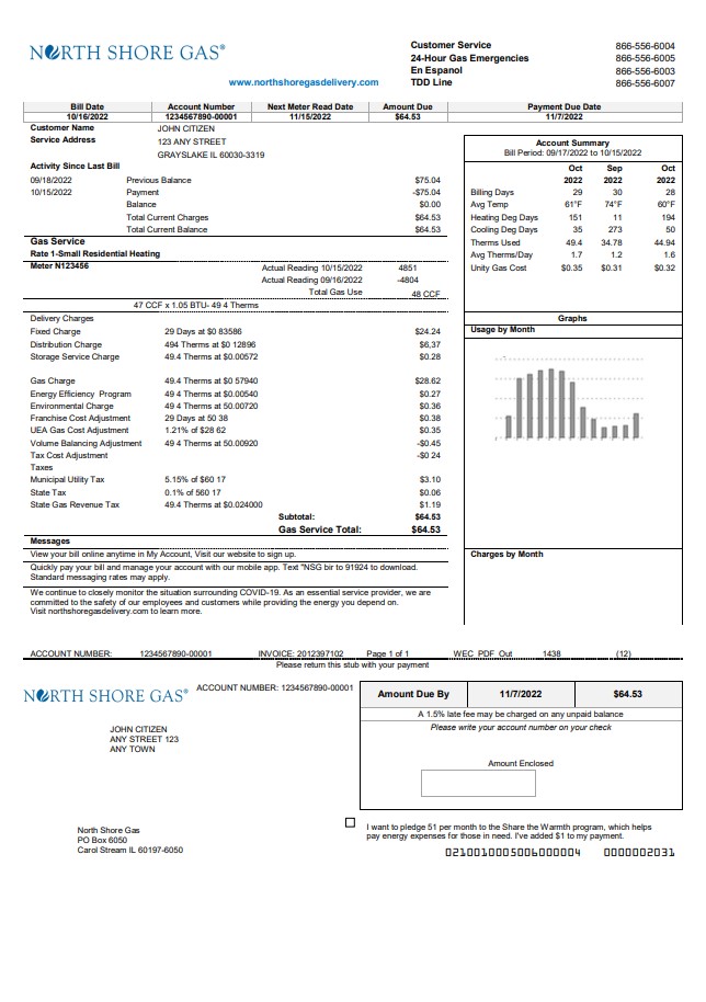  Minol USA business utility bill 